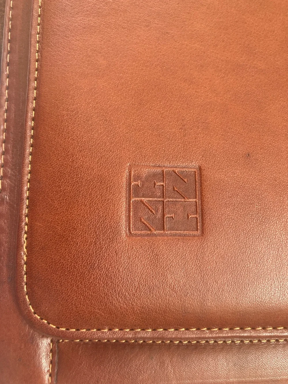 ZHHZ Leather Briefcase/Laptop Bag with Combination Locks